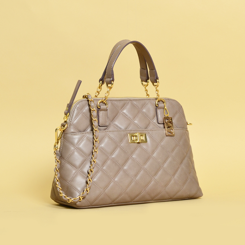 alessa large pebbled leather satchel