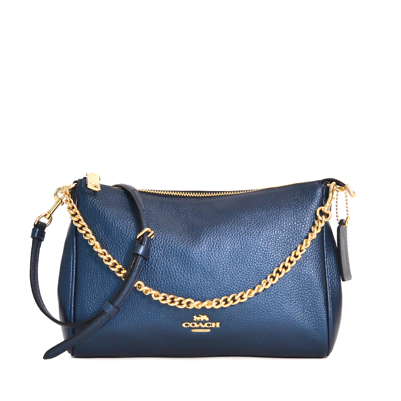 Coach Carrie Crossbody Metallic Denim (AS-IS) - Averand