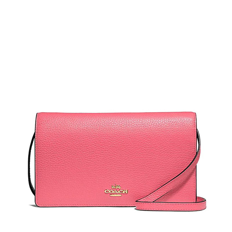 Coach Foldover Crossbody Clutch Peony - Averand