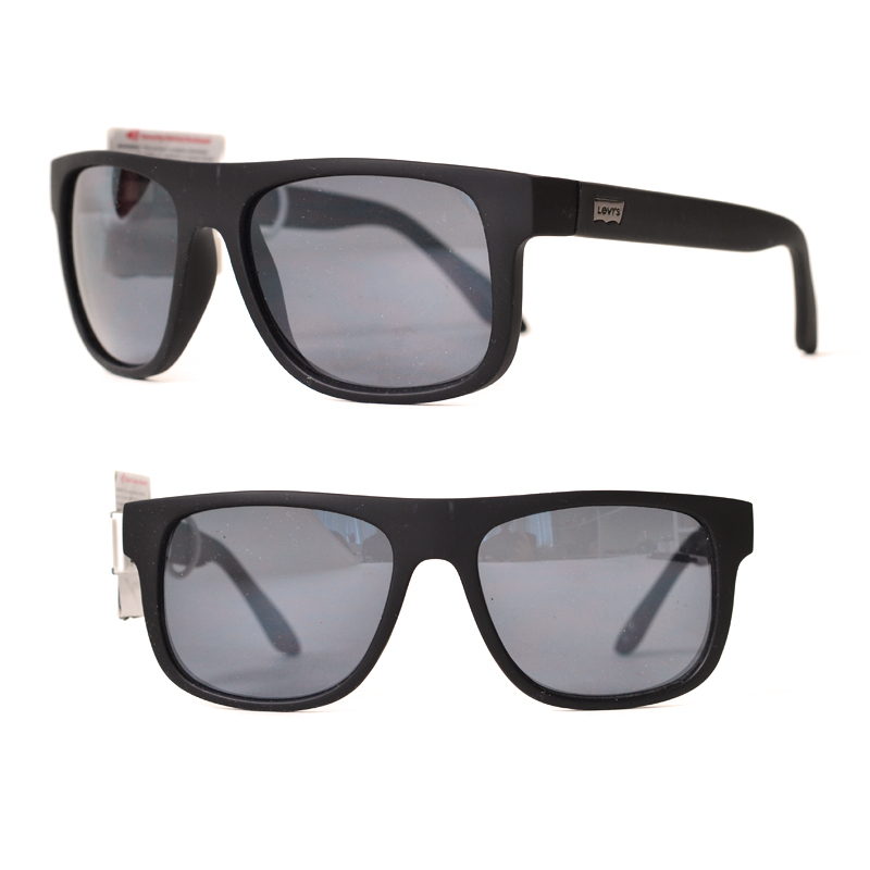 Levis Polarized Aviator Sunglasses Matte Black - Averand
