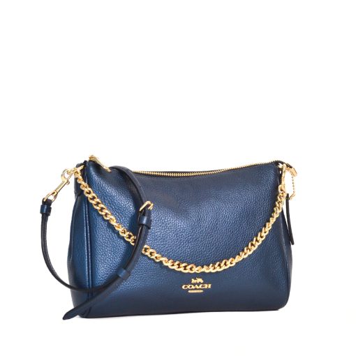 Coach Carrie Crossbody Metallic Denim (AS-IS) - Averand