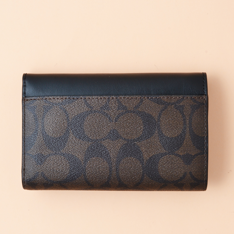 coach signature envelope wallet