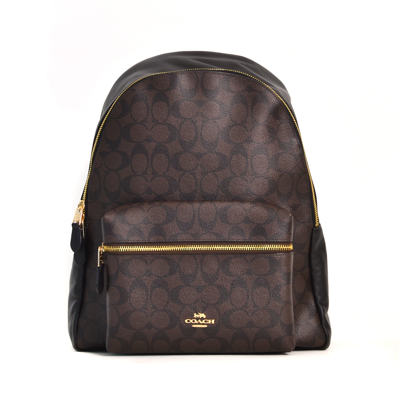 Coach Charlie Backpack Signature Brown Black ETA 29th Oct - Averand