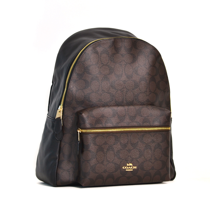 Coach Charlie Backpack Signature Brown Black ETA 29th Oct - Averand