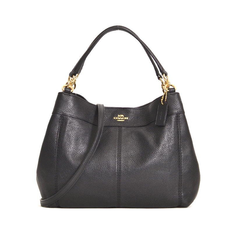 Coach Small Lexy Leather Black Averand
