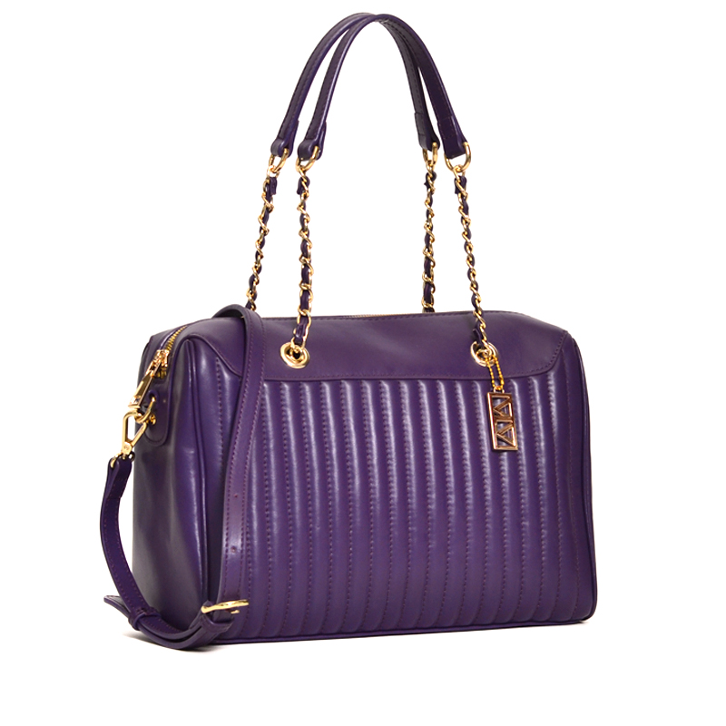 Miller Duffle Leather Violet - Averand