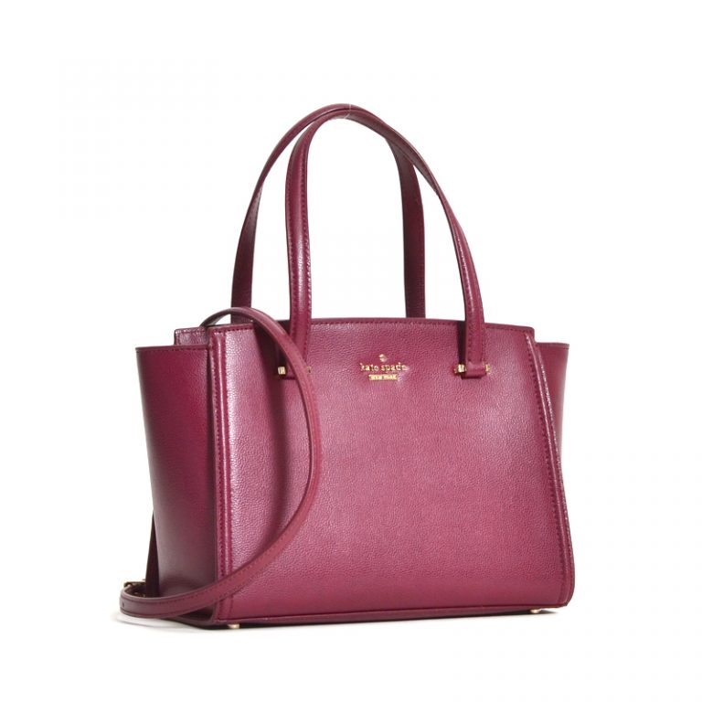 Kate Spade Small Geraldine Patterson Drive Black Cherry Averand