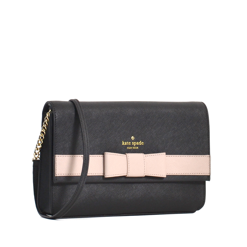 Kate Spade Veronique Kirk Park Saffiano Black Almond - Averand