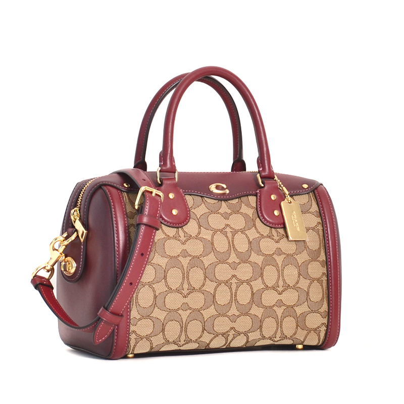Coach ivie bennett satchel in signature jacquard hotsell