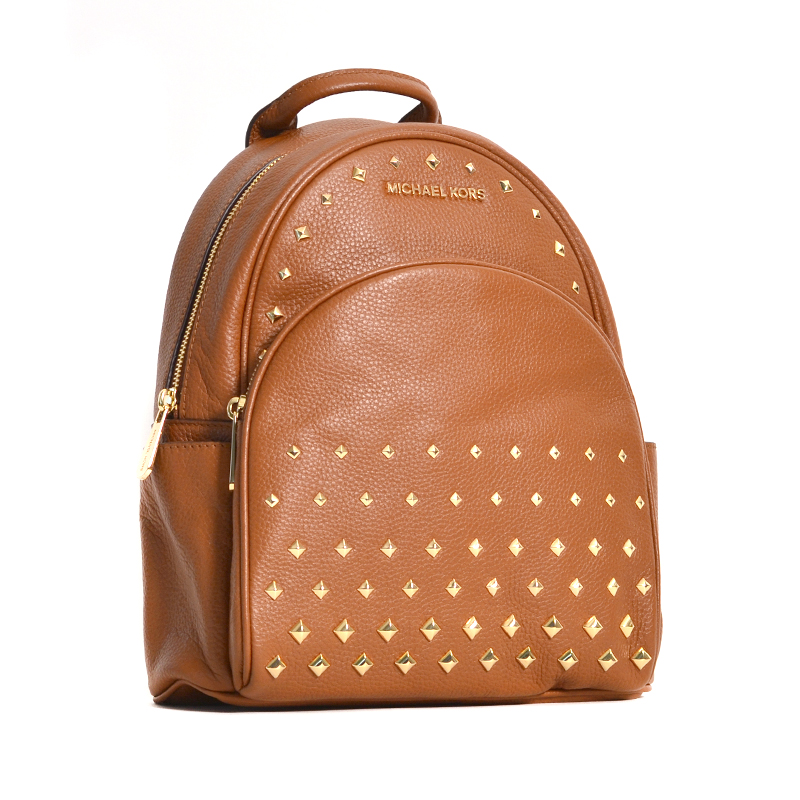 Michael Kors Abbey MD Studded Backpack Leather Luggage