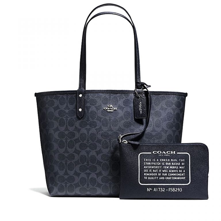 Coach Reversible City Tote Signature Denim Midnight 2 Averand