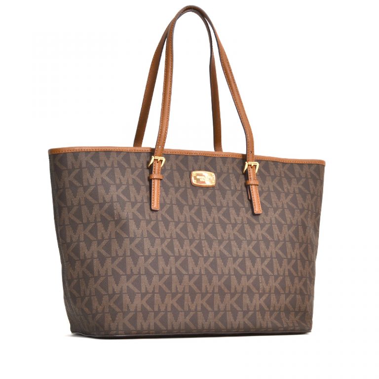 Michael Kors Jet Set Travel Large Carryall Tote Brown - Averand