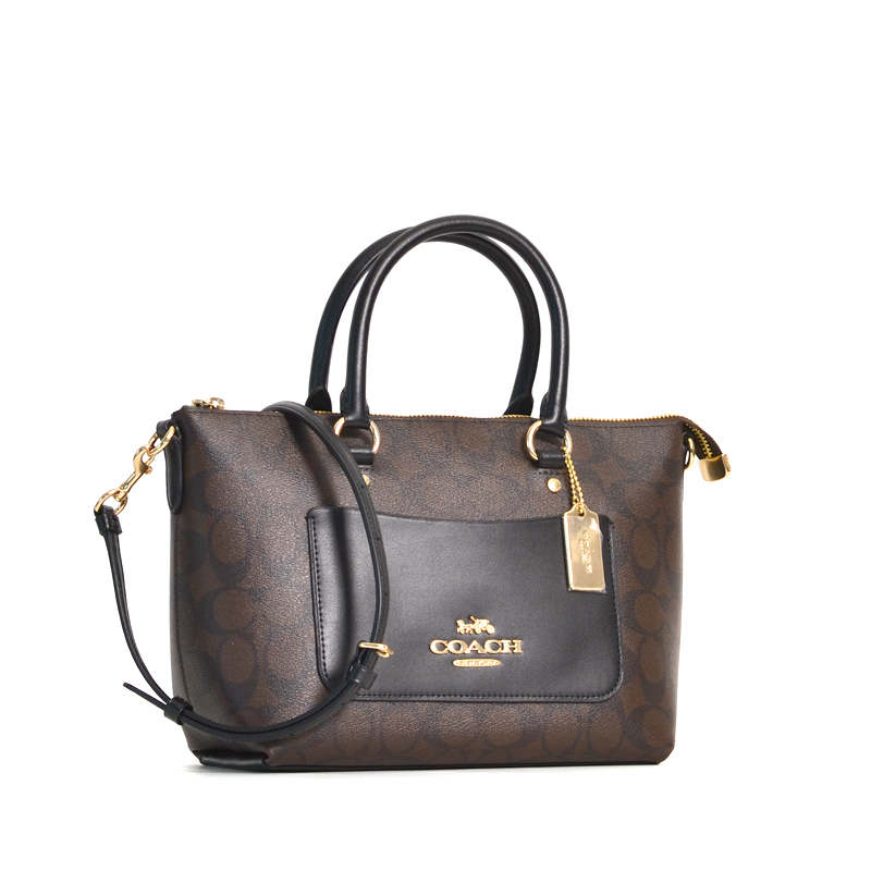 Coach Mini Emma Signature Brown Black - Averand