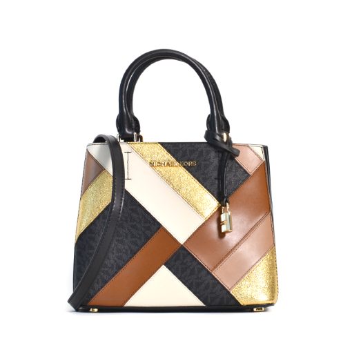 Michael Kors Adele MD Messenger Leather Black Multi Averand