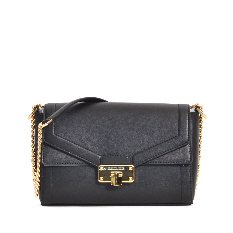 Michael Kors Kinsley Medium Flap Black - Averand