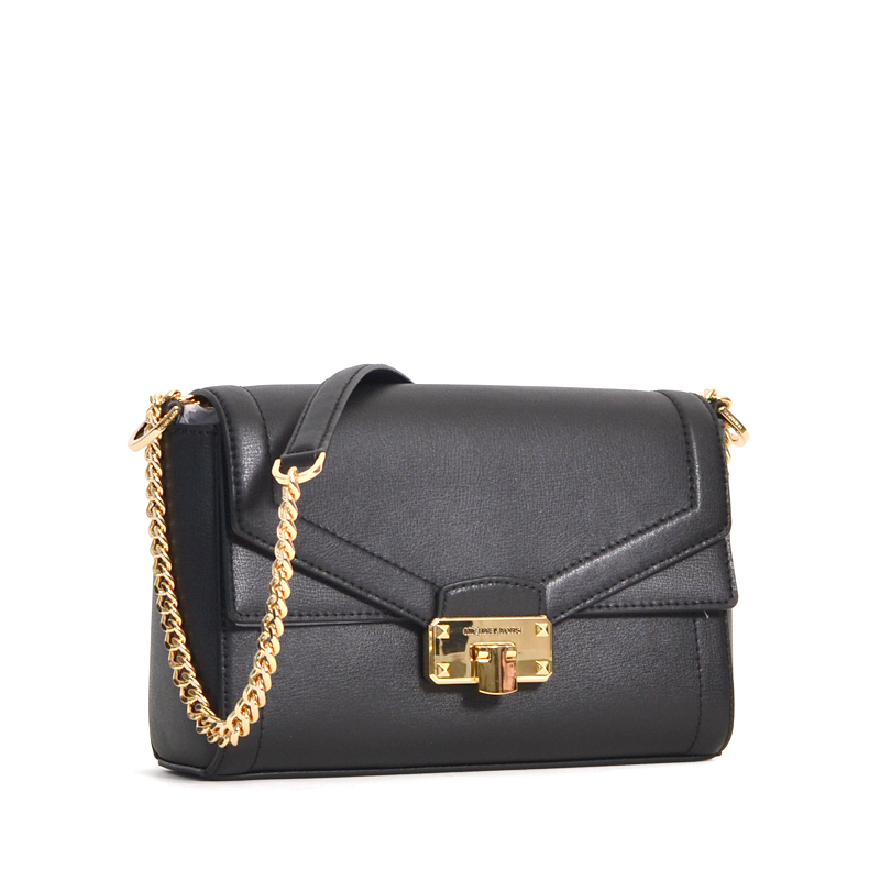 Michael Kors Kinsley Medium Flap Black - Averand