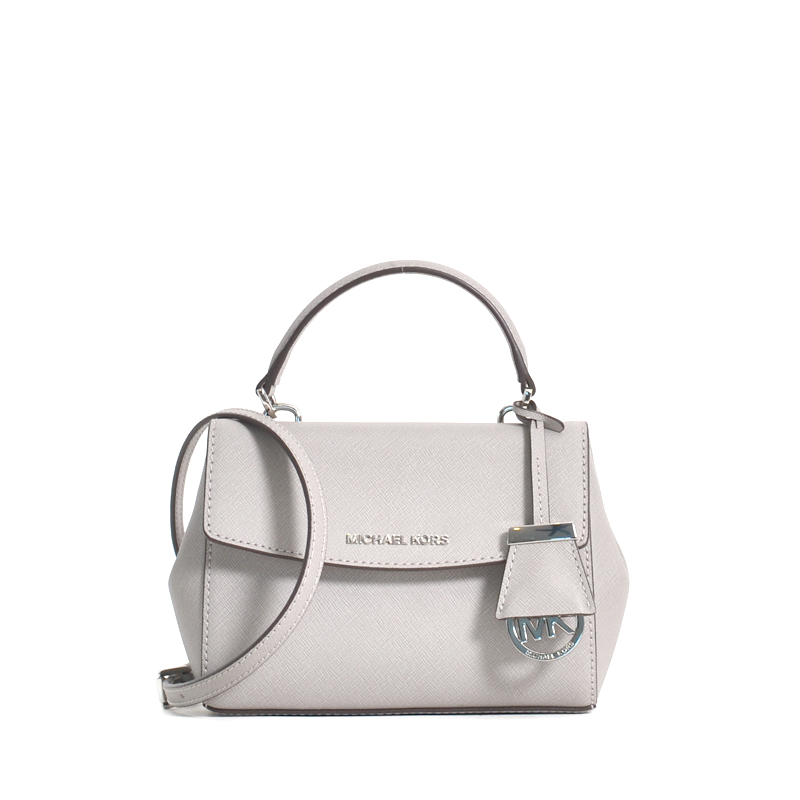 Michael Kors Ava Extra-small Saffiano Leather Crossbody In Pearl Grey, ModeSens