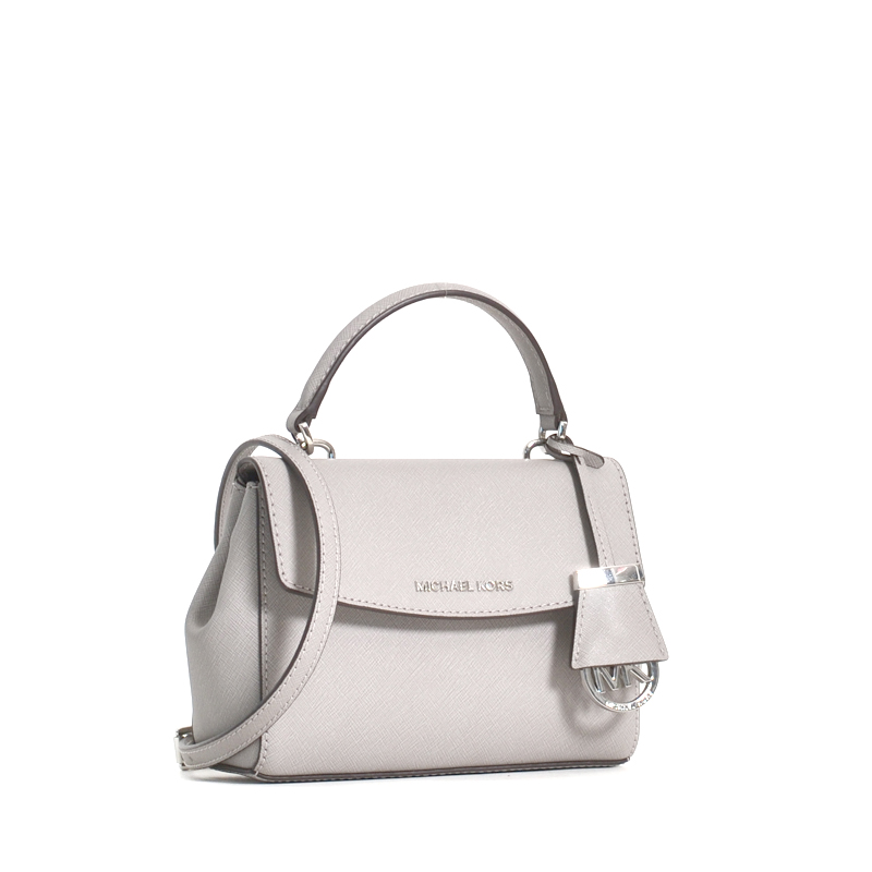 Michael Kors Ava Extra-small Saffiano Leather Crossbody In Pearl Grey, ModeSens