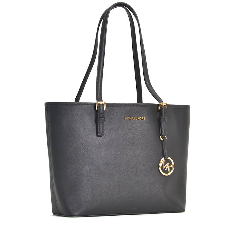 Michael Kors Jet Set Travel Medium Carryall Tote Black - Averand