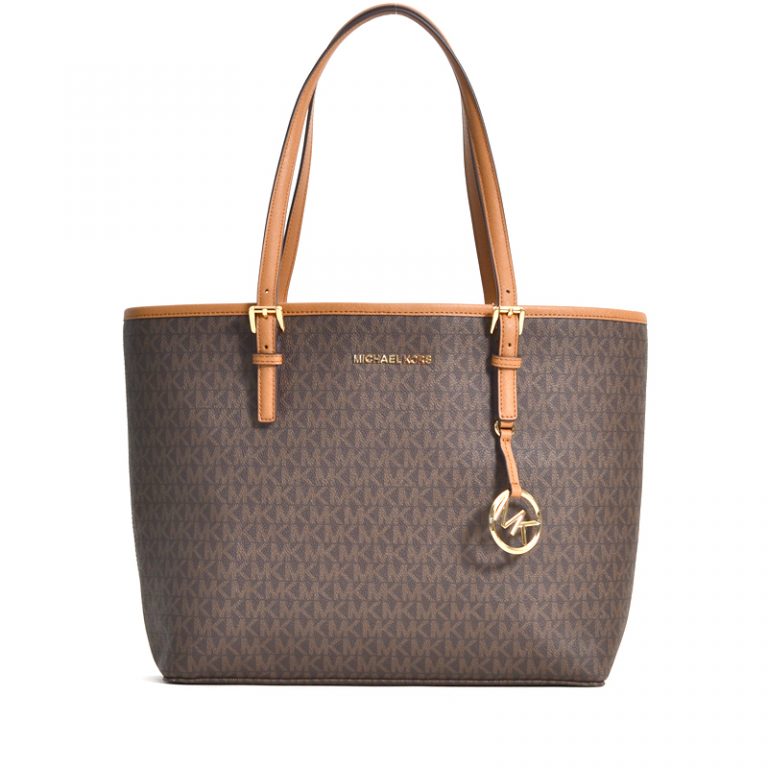 michael kors jet set purse brown