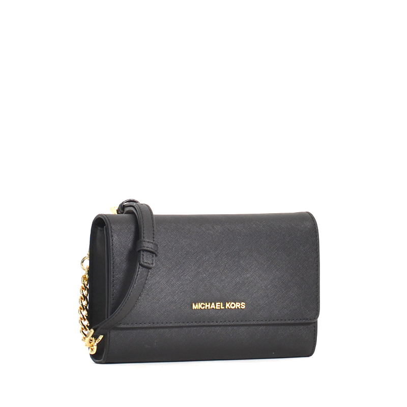 Michael Kors Jet Set Travel 3 in 1 Wristlet Clutch Crossbody Black