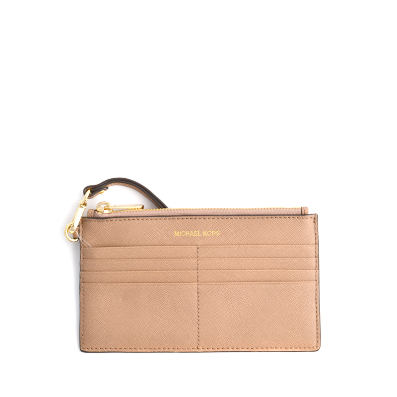 Michael Kors Jet Set Travel in Wristlet Clutch Crossbody Dark Khaki