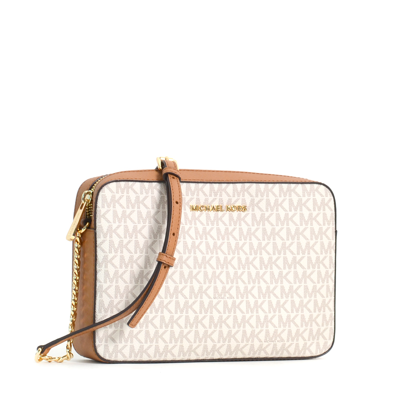 Michael Kors Large East West Crossbody Signature Vanilla Acorn - Averand