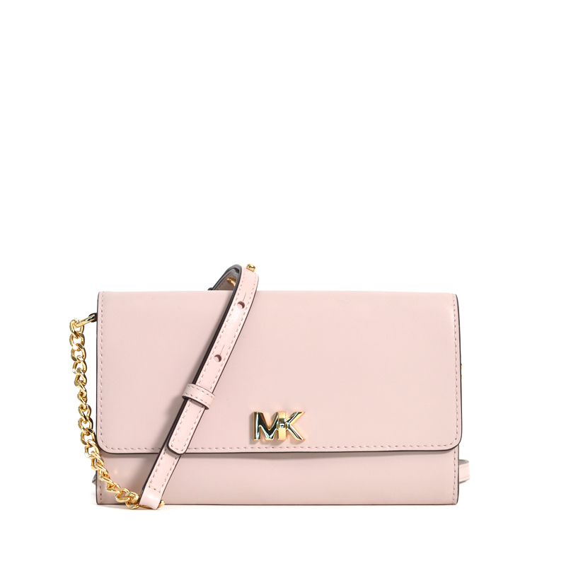 Michael Kors Mott Leather Clutch Soft Pink Averand