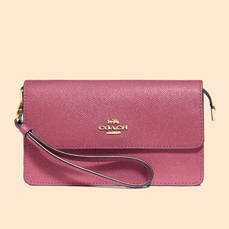 Coach Foldover Wristlet Rouge Averand