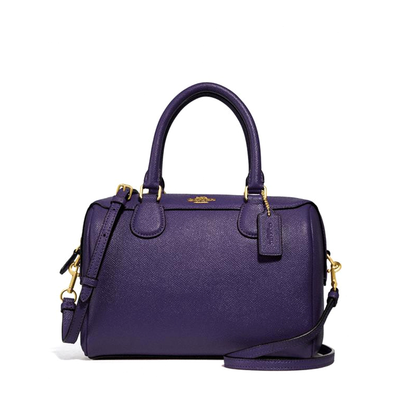 Coach Mini Bennett Satchel Dark Purple - Averand