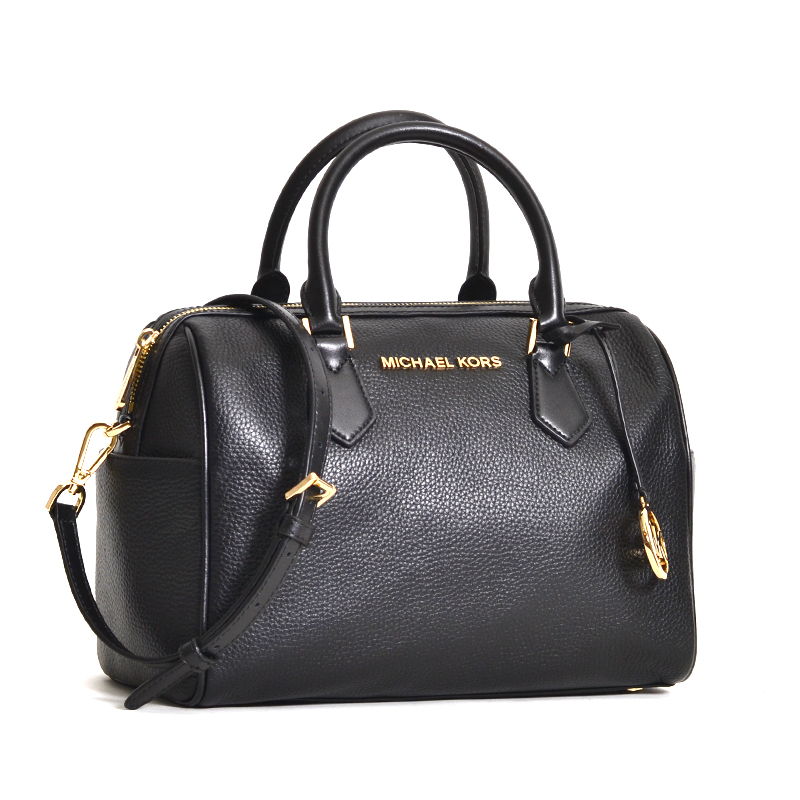 Michael Kors Bedford Large Duffle Satchel Black - Averand