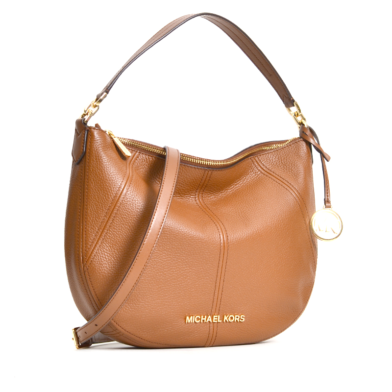 Michael Kors Bedford Medium Crescent Luggage Averand