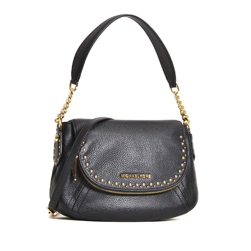 Michael Kors Aria Studded Medium Convertible Black - Averand