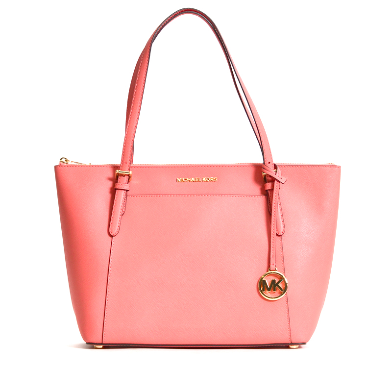 Michael Kors Ciara Large Top Zip Tote Pink Grapefruit - Averand