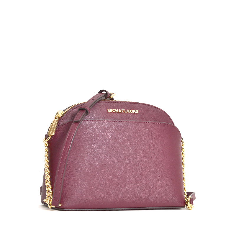 Michael Kors Jet Set Travel Medium Dome Crossbody Merlot Averand