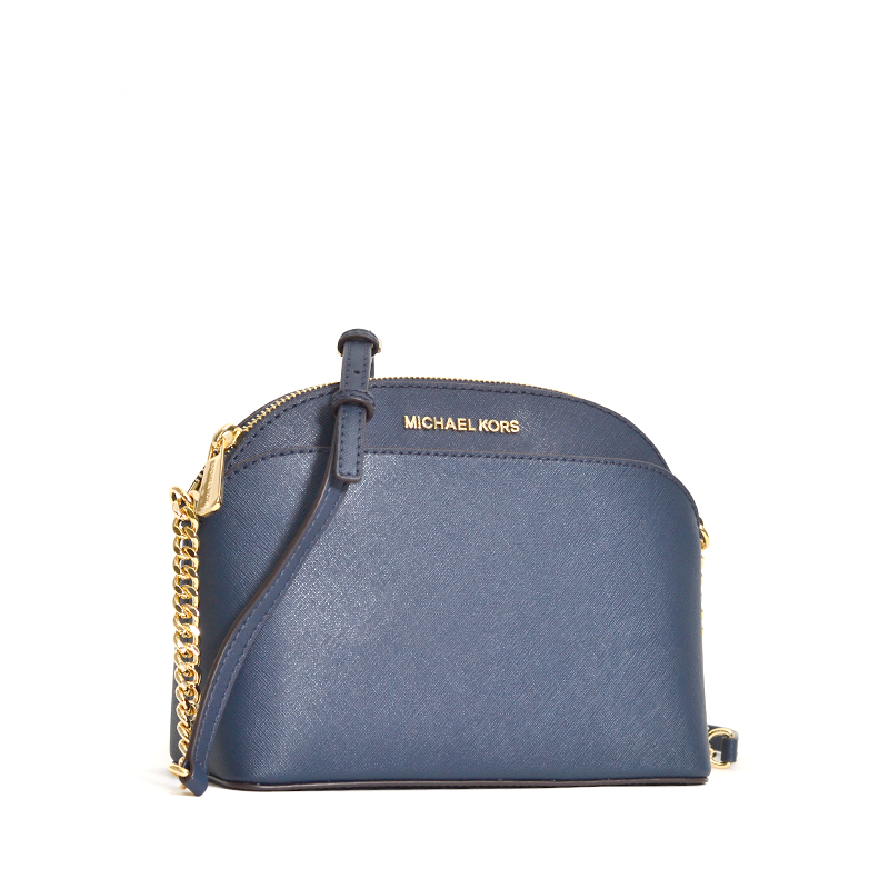 Michael Kors Jet Set Travel Medium Dome Crossbody Navy Averand