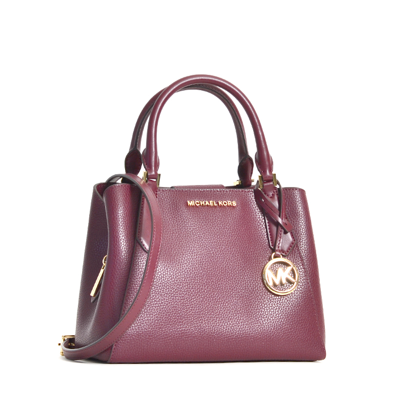 Michael Kors, Bags, Michael Kors Ava Small Leather Satchel Cherry  Preowned