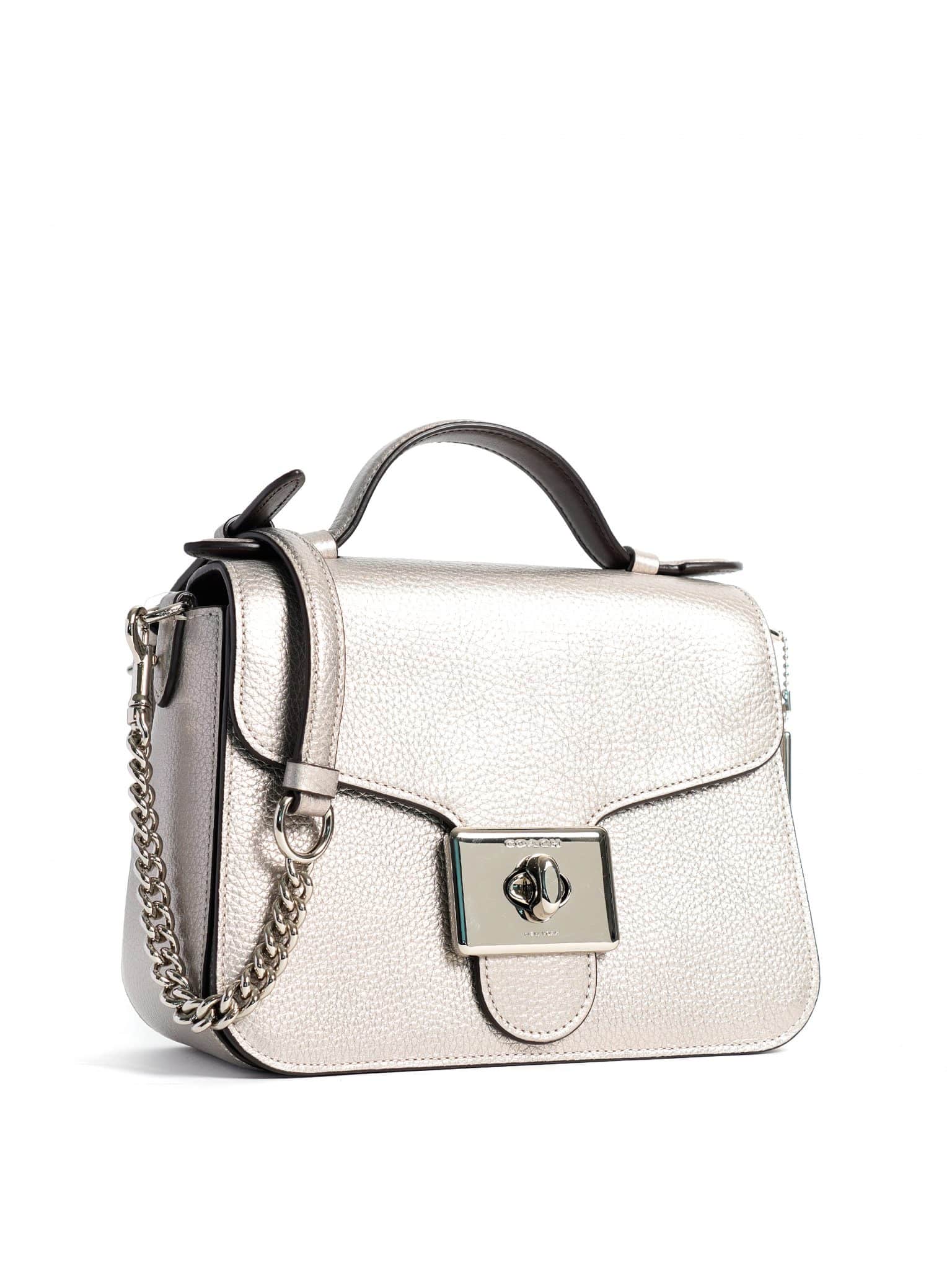 Coach Cassidy Top Handle Crossbody Platinum Averand