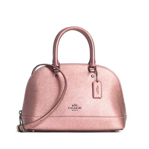 Coach Mini Sierra Satchel Metallic Dark Blush - Averand