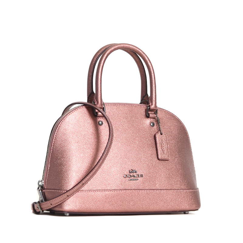 Coach Mini Sierra Satchel Metallic Dark Blush - Averand