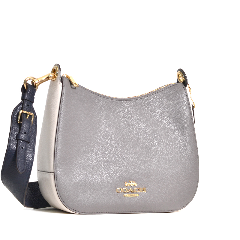Coach Jes Hobo Colorblock Heather Grey Chalk Multi