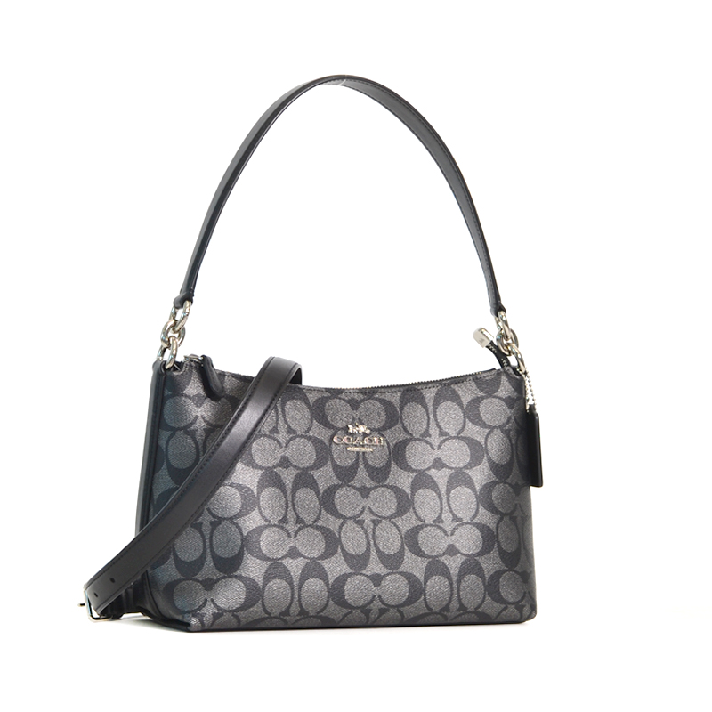 Coach Lewis Shoulder Bag Signature Gunmetal - Averand