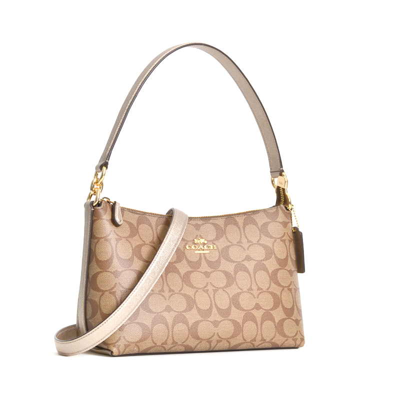 Coach lewis shoulder bag in signature canvas outlet