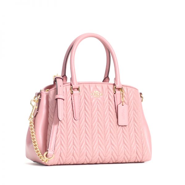 Coach Mini Sage Carryall Quilted Petal Averand