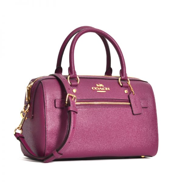 coach rowan satchel purple