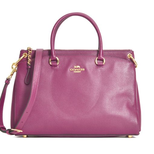 Coach Mia Satchel Dark Berry AS IS Averand
