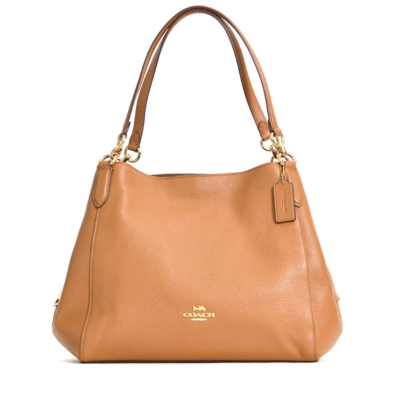 Coach Hallie Shoulder Bag Light Saddle Averand