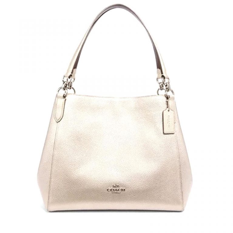 Coach Hallie Shoulder Bag Platinum Averand