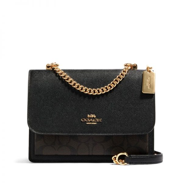 Coach Klare Crossbody Signature Brown Black Averand