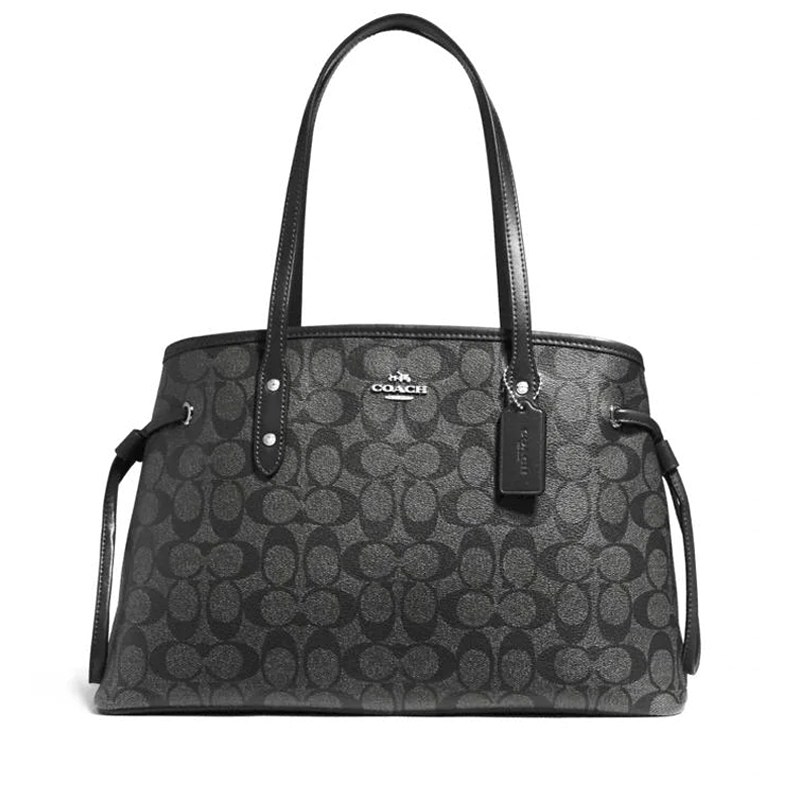 Coach Drawstring Carryall Signature Black Smoke Averand